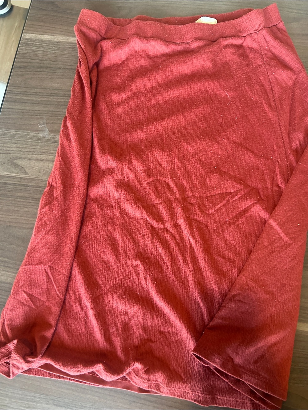 14th & Union Red Midi Skirt